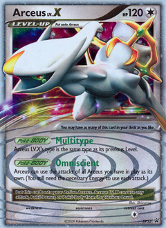 Arceus LV.X z edície DP Black Star Promos, karta č.DP53