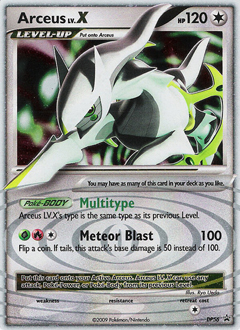 Arceus LV.X z edície DP Black Star Promos, karta č.DP56
