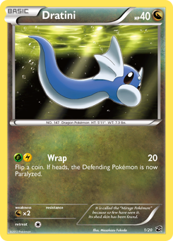 Dratini z edície Dragon Vault, karta č.1