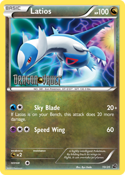 Latios z edície Dragon Vault, karta č.10