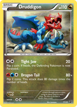 Druddigon z edície Dragon Vault, karta č.17
