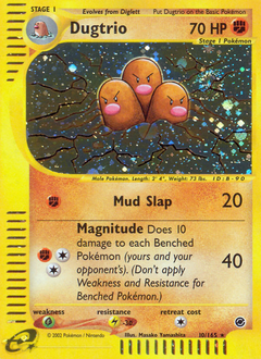 Dugtrio, ukážková karta