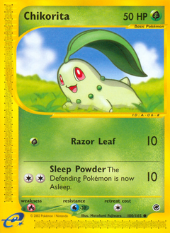 Chikorita z edície Expedition Base Set, karta č.100