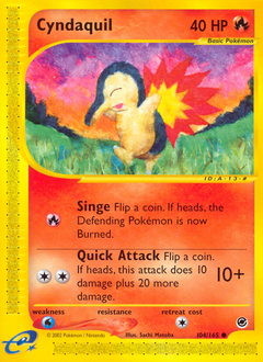 Cyndaquil z edície Expedition Base Set, karta č.104
