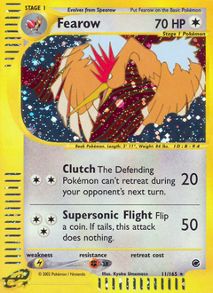 Fearow, ukážková karta