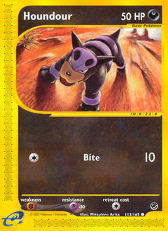 Houndour z edície Expedition Base Set, karta č.113