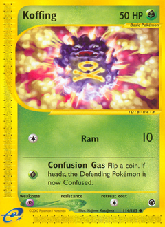 Koffing z edície Expedition Base Set, karta č.114