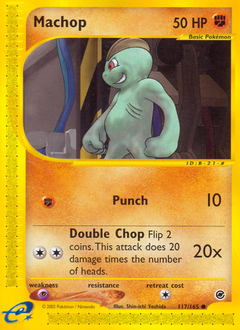 Machop z edície Expedition Base Set, karta č.117