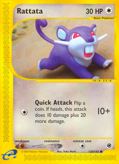 Rattata z edície Expedition Base Set, karta č.128