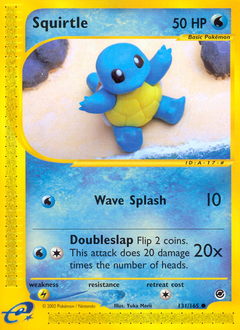 Squirtle z edície Expedition Base Set, karta č.131