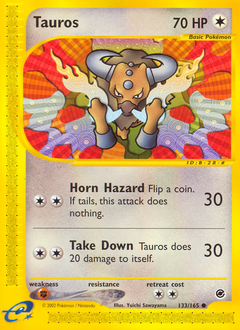 Tauros z edície Expedition Base Set, karta č.133