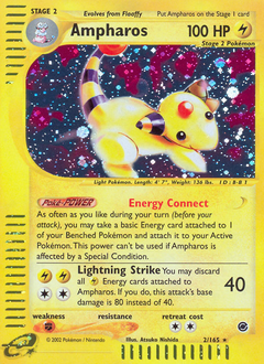 Ampharos z edície Expedition Base Set, karta č.2
