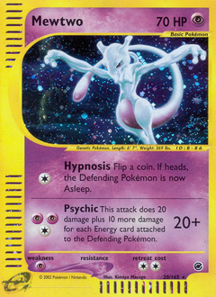 Mewtwo z edície Expedition Base Set, karta č.20