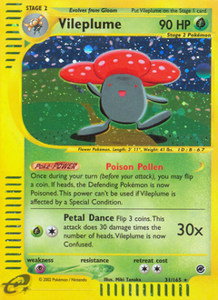 Vileplume z edície Expedition Base Set, karta č.31