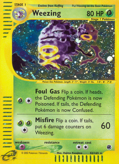 Weezing, ukážková karta