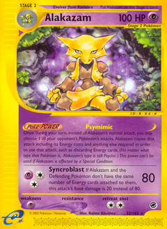 Alakazam z edície Expedition Base Set, karta č.33