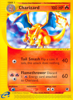 Charizard z edície Expedition Base Set, karta č.39