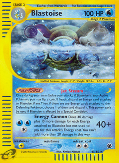 Blastoise z edície Expedition Base Set, karta č.4