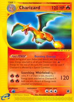 Charizard z edície Expedition Base Set, karta č.40
