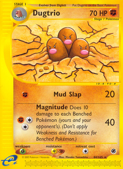 Dugtrio z edície Expedition Base Set, karta č.44