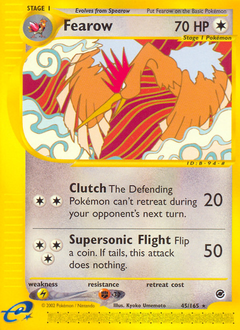 Fearow z edície Expedition Base Set, karta č.45