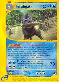 Feraligatr z edície Expedition Base Set, karta č.47