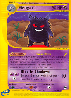 Gengar z edície Expedition Base Set, karta č.48