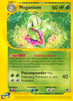 Meganium z edície Expedition Base Set, karta č.54