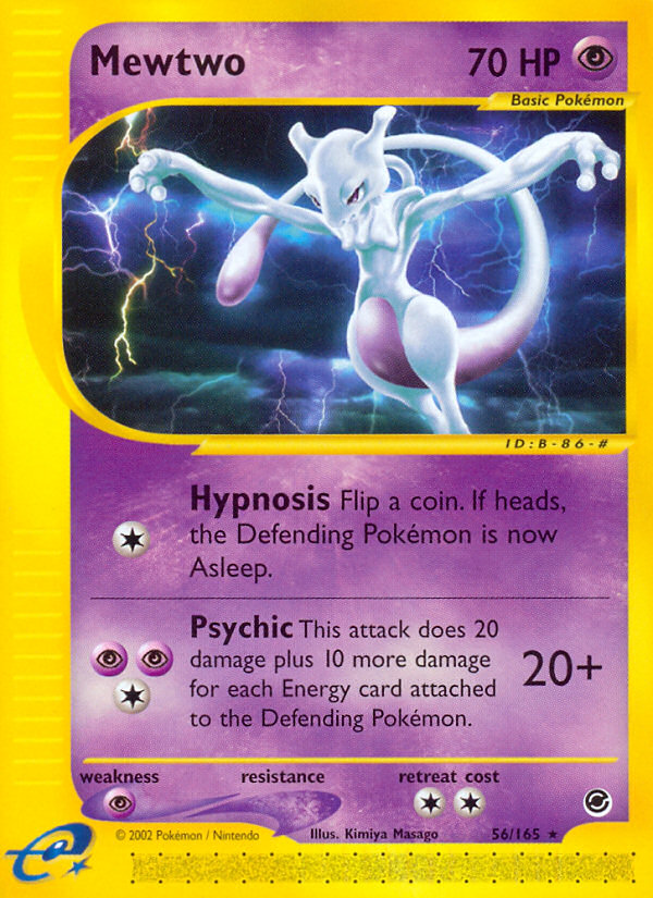Mewtwo z edície Expedition Base Set, karta č.56