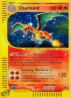 Charizard z edície Expedition Base Set, karta č.6