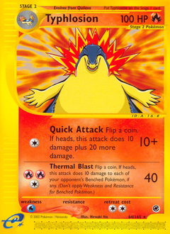 Typhlosion z edície Expedition Base Set, karta č.64