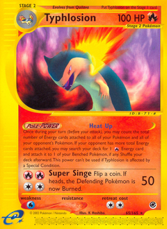 Typhlosion z edície Expedition Base Set, karta č.65