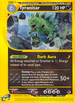 Tyranitar z edície Expedition Base Set, karta č.66