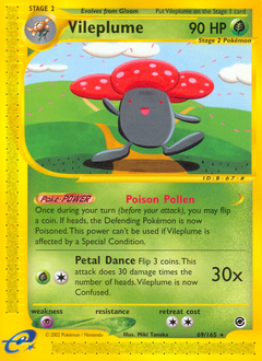 Vileplume z edície Expedition Base Set, karta č.69