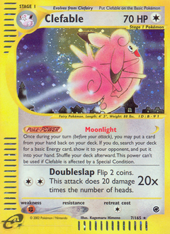 Clefable z edície Expedition Base Set, karta č.7