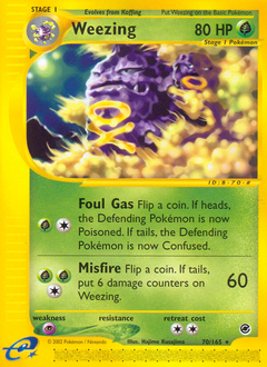 Weezing z edície Expedition Base Set, karta č.70