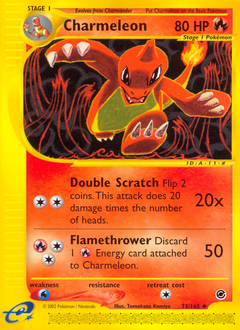 Charmeleon z edície Expedition Base Set, karta č.73