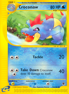 Croconaw z edície Expedition Base Set, karta č.74