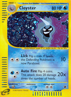 Cloyster, ukážková karta