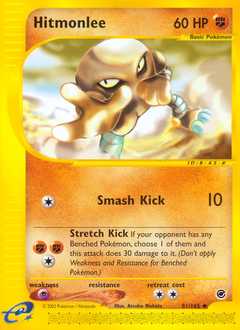 Hitmonlee z edície Expedition Base Set, karta č.81