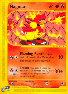 Magmar z edície Expedition Base Set, karta č.86