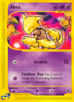 Abra z edície Expedition Base Set, karta č.93