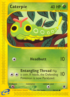 Caterpie z edície Expedition Base Set, karta č.96