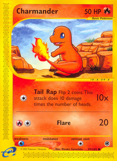 Charmander z edície Expedition Base Set, karta č.97