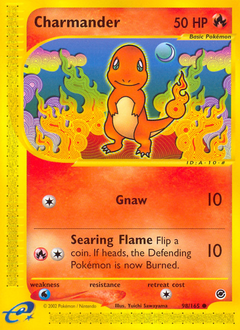 Charmander z edície Expedition Base Set, karta č.98