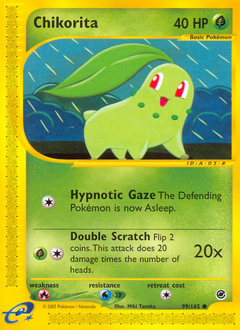 Chikorita z edície Expedition Base Set, karta č.99