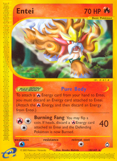 Entei z edície Aquapolis, karta č.10