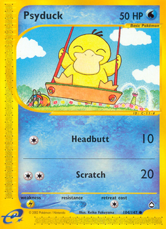 Psyduck z edície Aquapolis, karta č.104