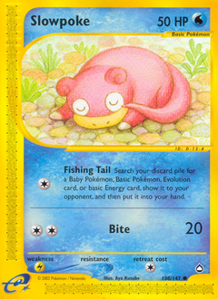 Slowpoke z edície Aquapolis, karta č.108
