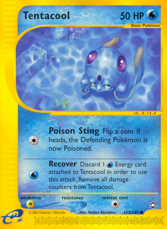 Tentacool z edície Aquapolis, karta č.113